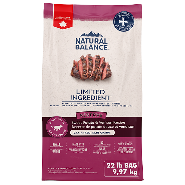 Natural Balance Limited Ingredients Diets' Sweet Potato & Venison Dry Dog Formula 22 lbs. bag