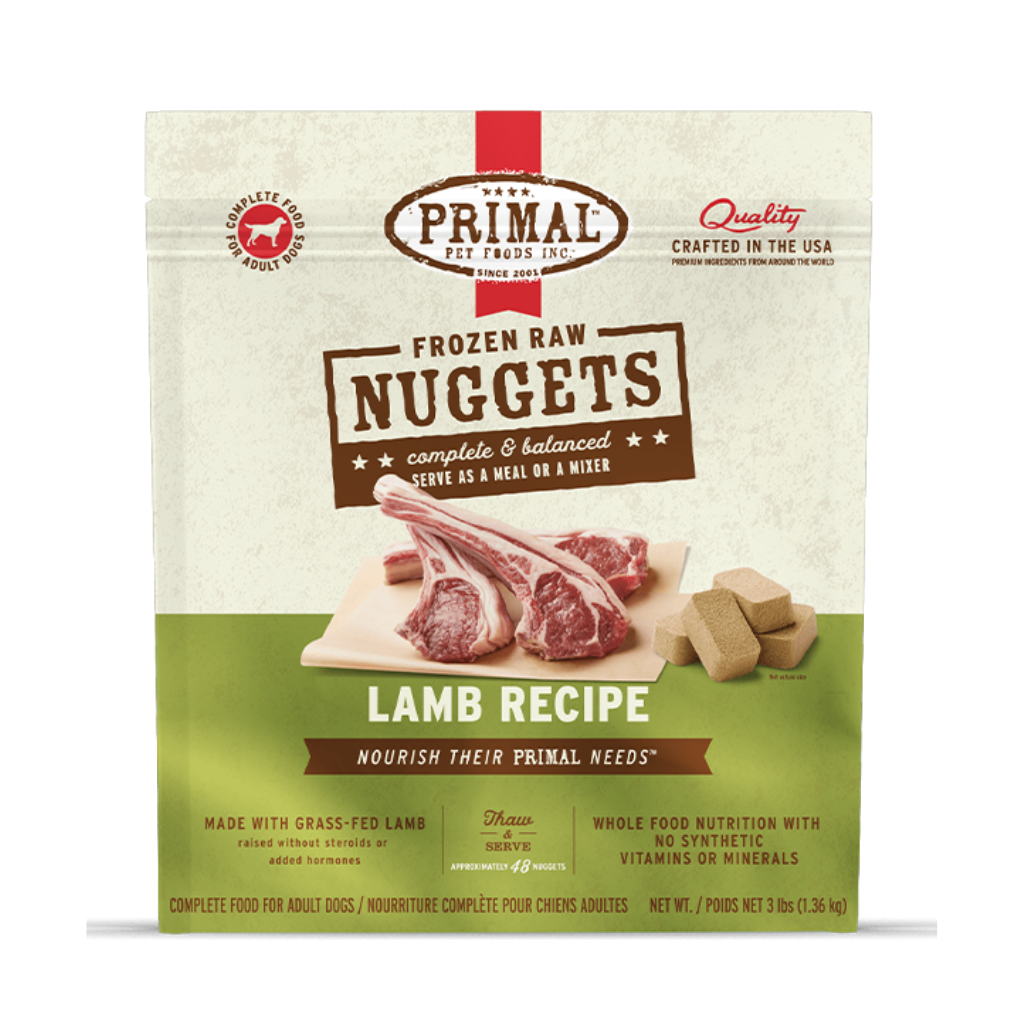 Primal Dog Raw Lamb Nuggets