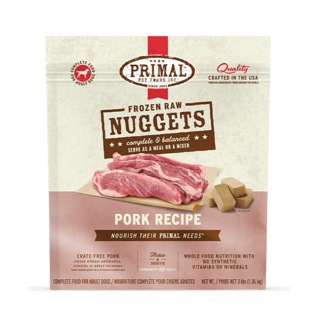 Primal Dog Raw Pork Nuggets