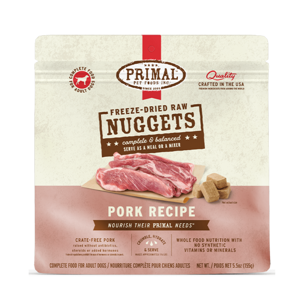 Primal Dog Freeze-Dried Pork Nuggets