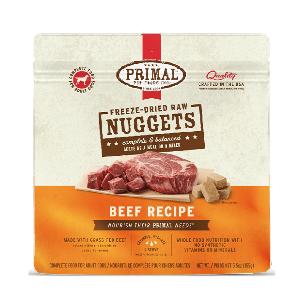 Primal Dog Freeze-Dried Beef Nuggets