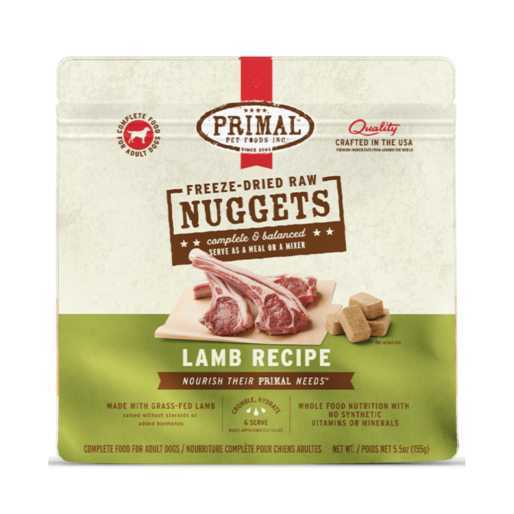 Primal Dog Freeze-Dried Lamb Nuggets