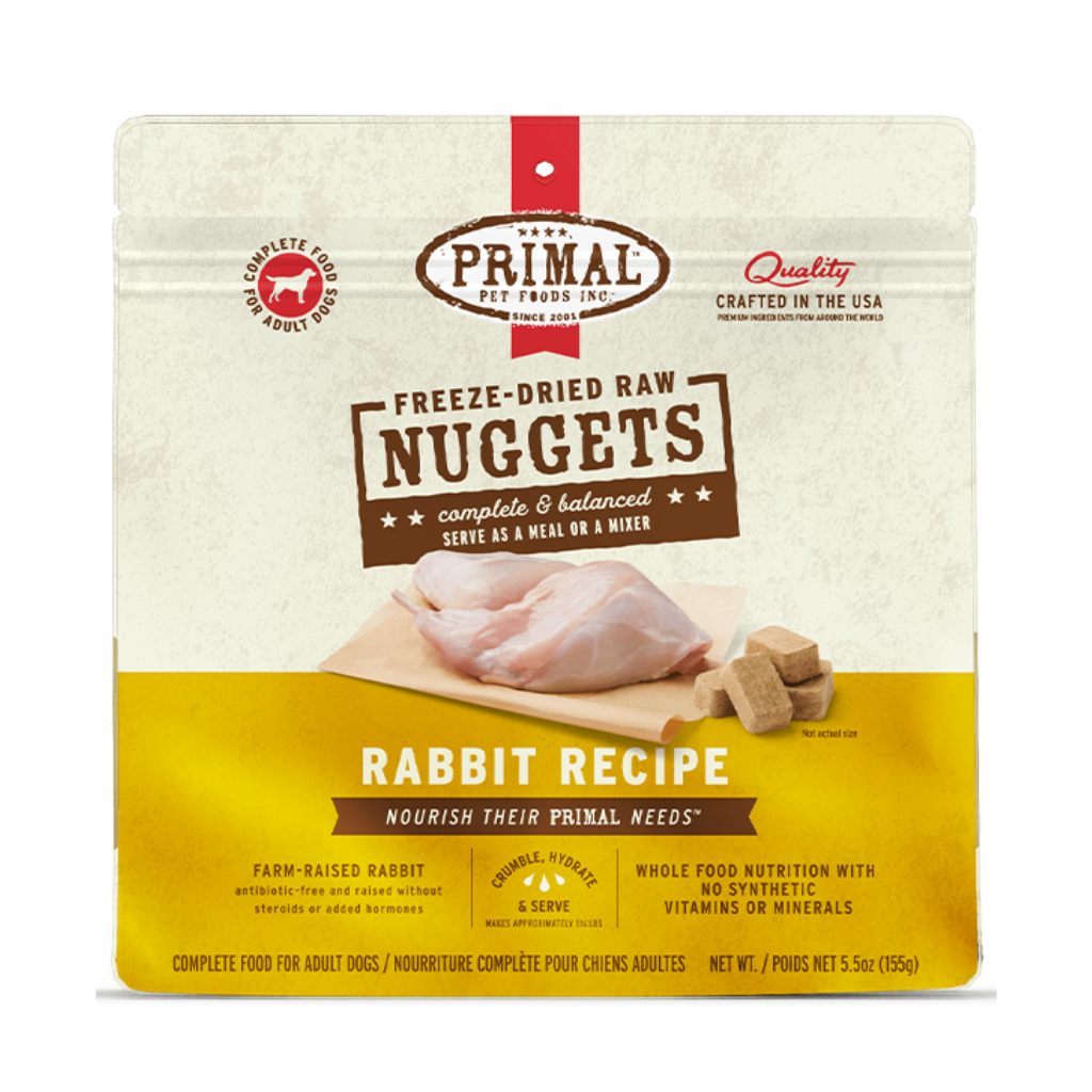 Primal Dog Freeze-Dried Rabbit Nuggets
