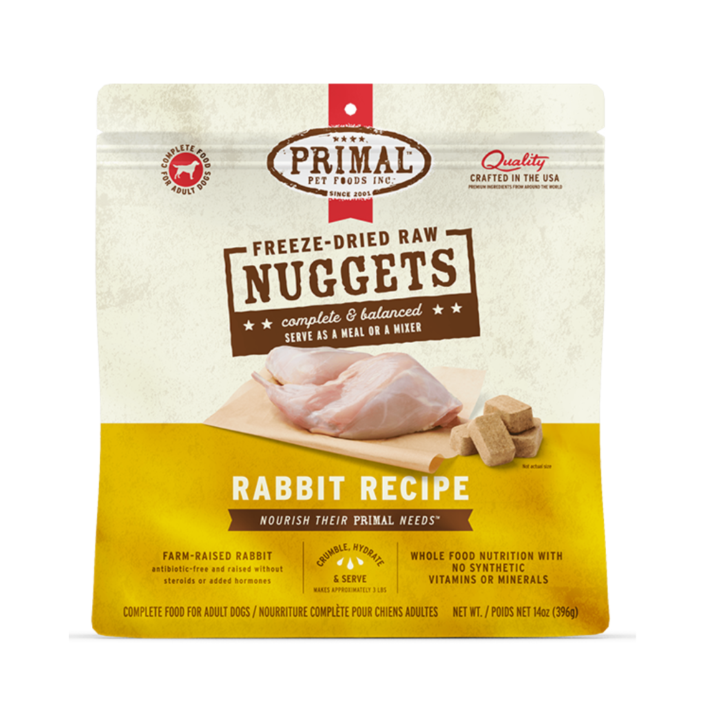 Primal Dog Freeze-Dried Rabbit Nuggets