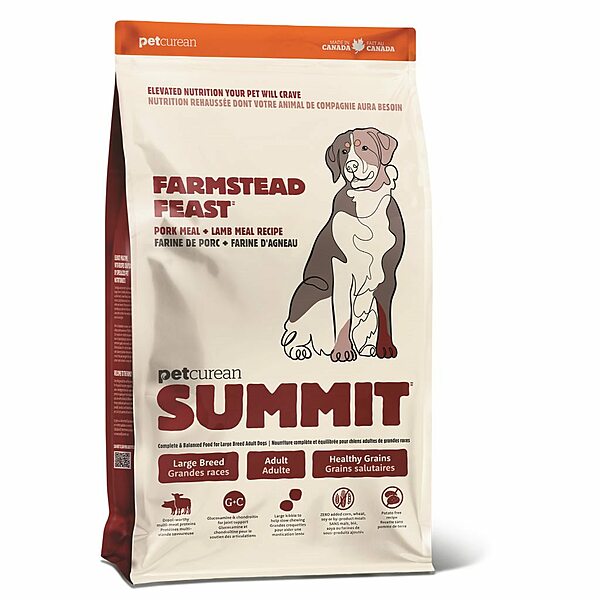 Summit Farmstead Feast LARGE BREED Pork & Lamb Meal DOG 25 lbs.