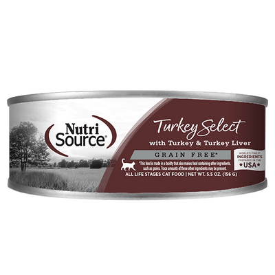 NutriSource Cat GF Turkey Select 12x5.5oz