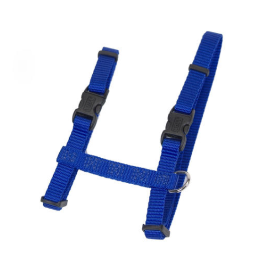 Figure H Adj Nylon Cat Harness Blue