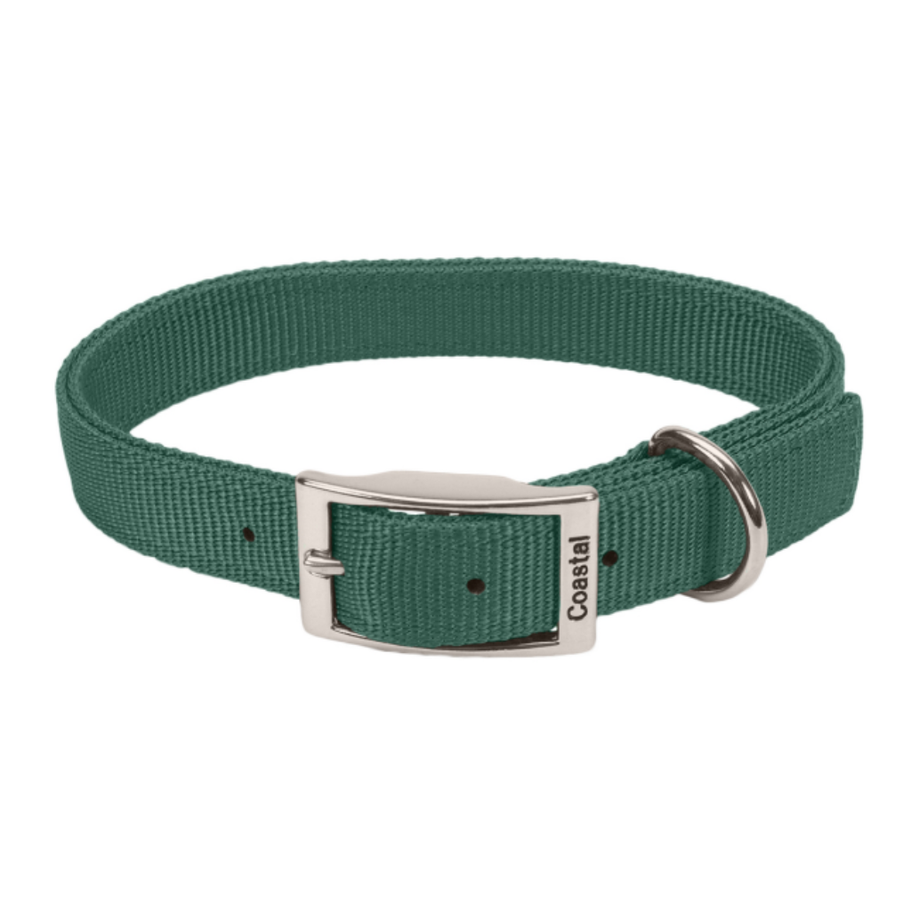 DoublePly Nylon Collar Hunter Green