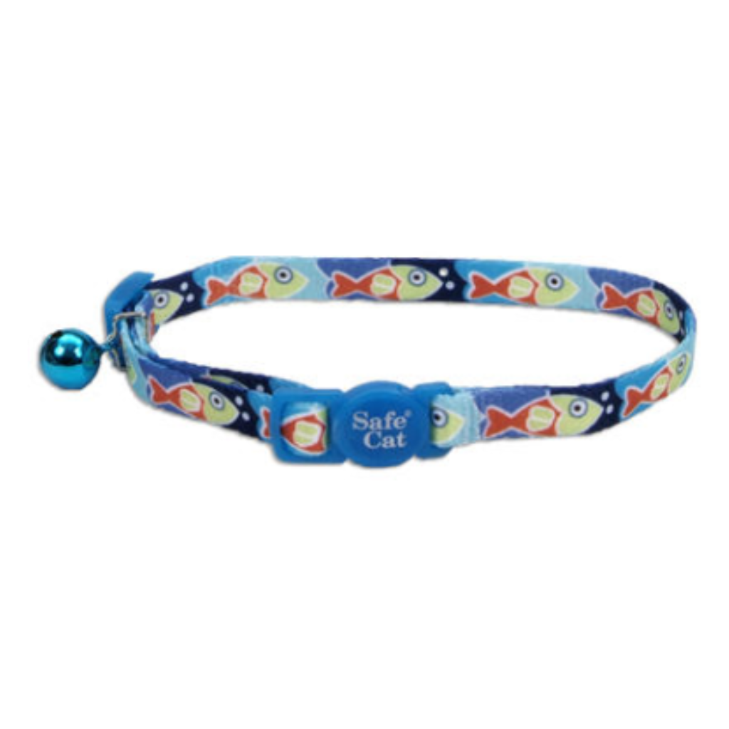 Fashion Breakaway Collar Fish Blue