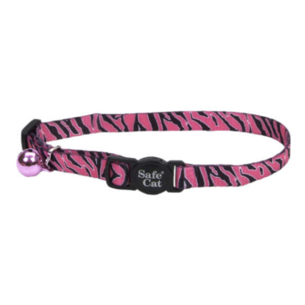 Fashion Breakaway Collar Pink Zebra