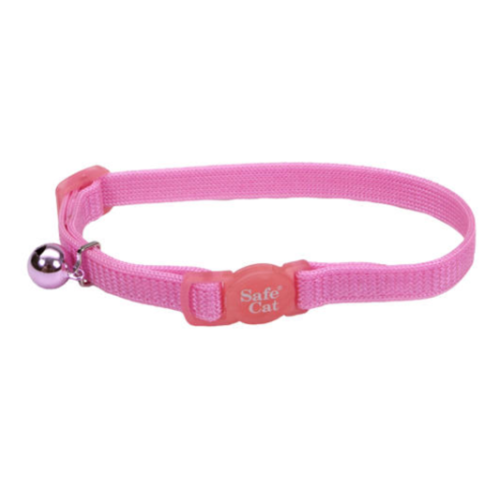 Adj Nylon Breakaway Collar Bright Pink