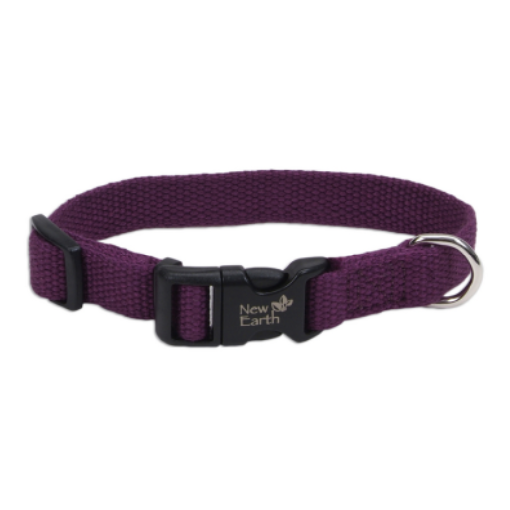Coastal Pet New Earth Soy Adjustable Collar Eggplant – Naturally
