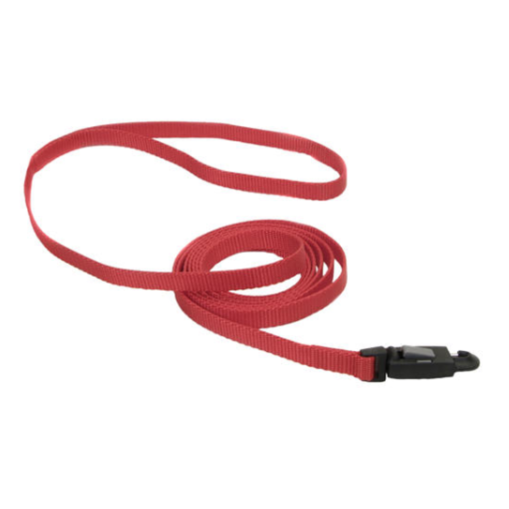 Nylon Cat Leash with E-Z Snap Red