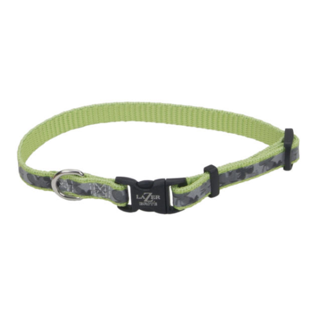 LazerBrite Reflective Adj Collar Shamrocks