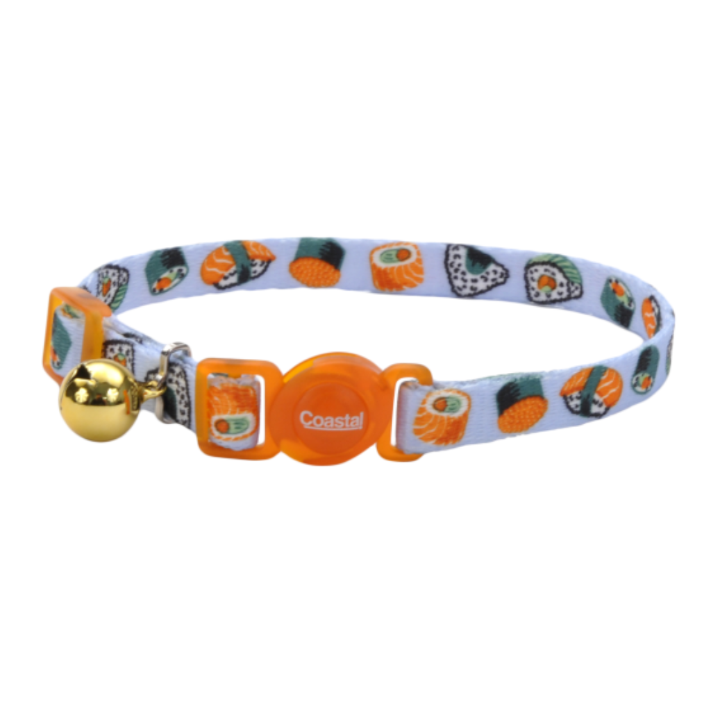 Safe Breakaway Collar Blue Sushi