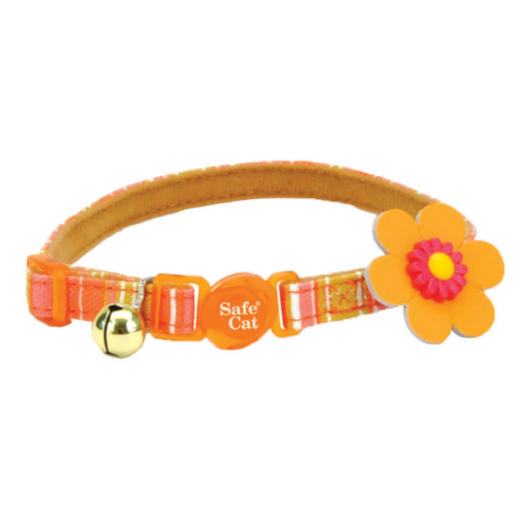 Safe Embellished Fashion Collar Stripe Orange