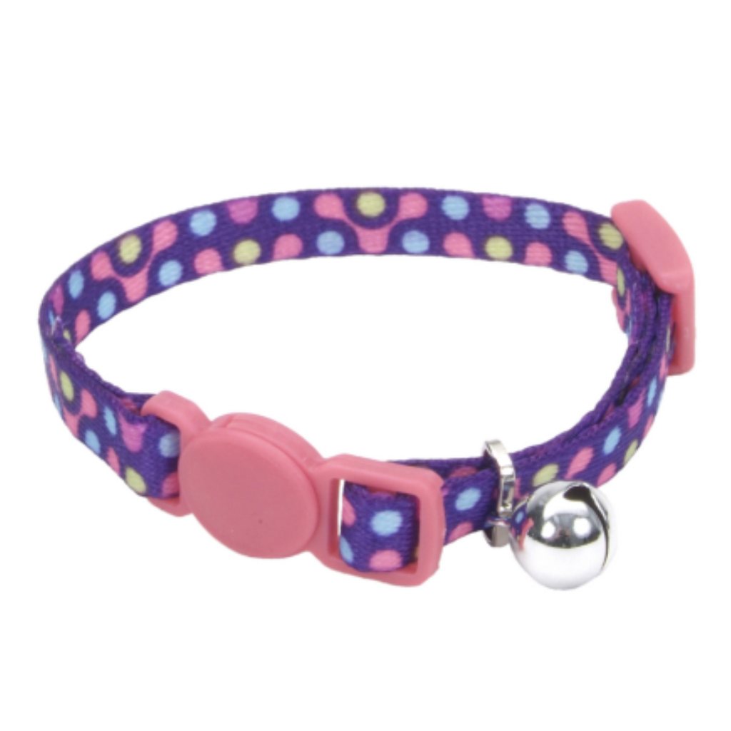 Li'l Pals Kitten Adj. Breakaway Collar Purple Gear