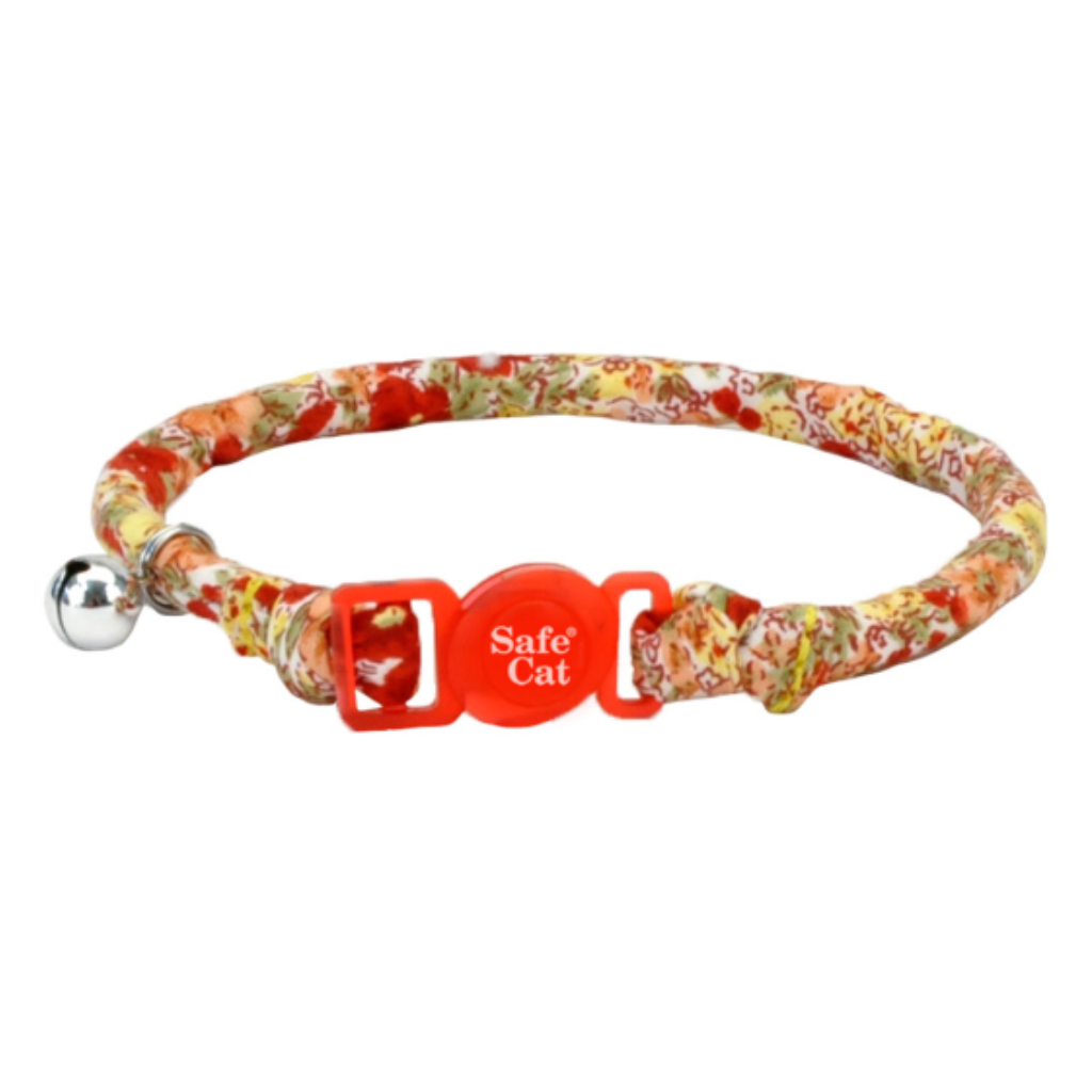 Round Fashion Collar Red Floral
