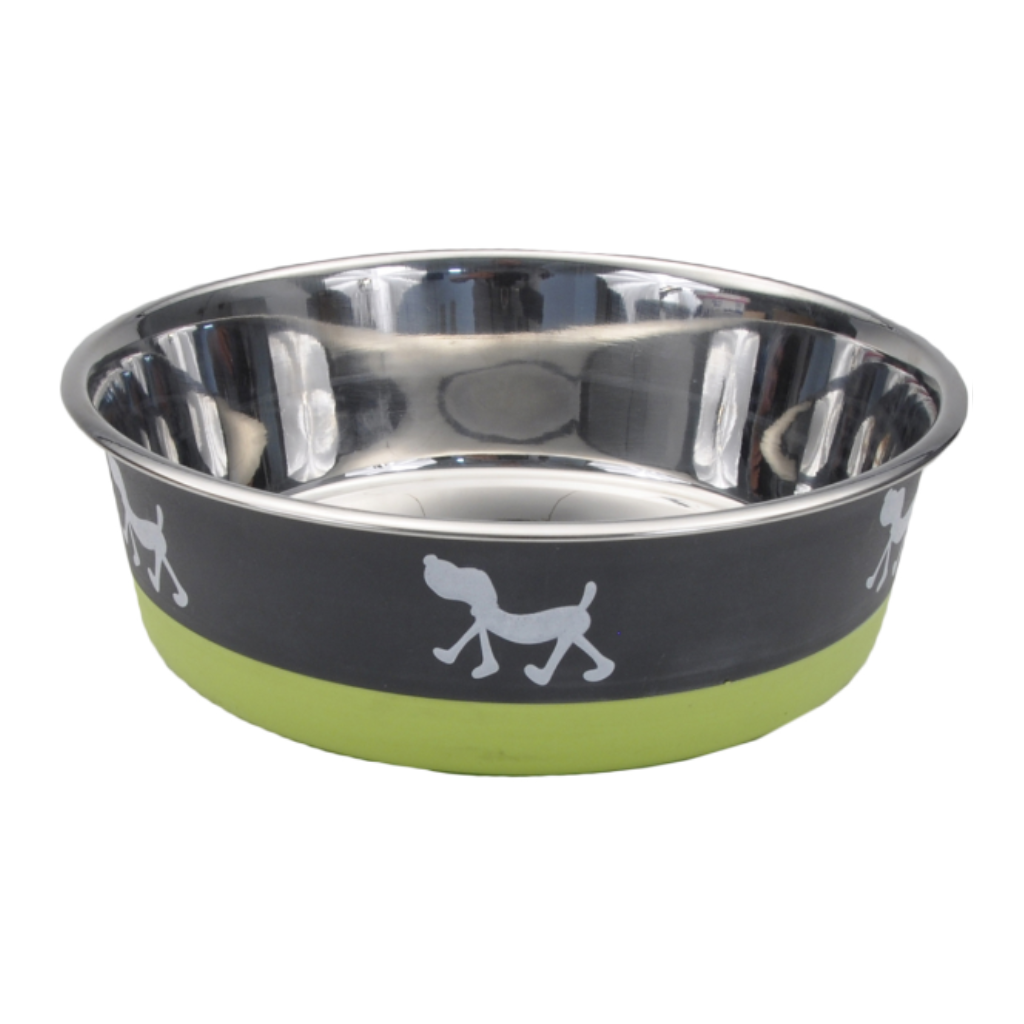 Maslow Design Bowl Pup Green/Grey