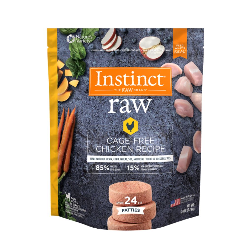 Nature's Variety Raw Cage-Free Chicken Patties 6lbs (24patties)