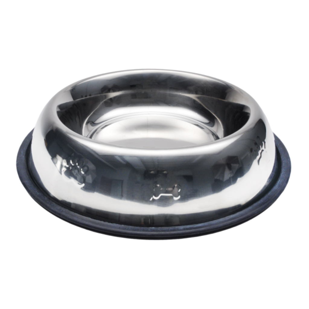 Non Skid Embossed Stainless Bowl