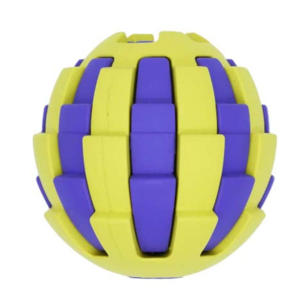 Rubber Toy With Treat Hole Yellow