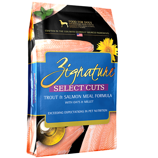 Zignature Select Cuts Trout & Salmon Recipe with Grains DOG 25 lbs.
