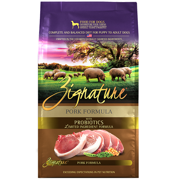 Zignature Grain-Free LID Pork Recipe DOG 25 lbs.
