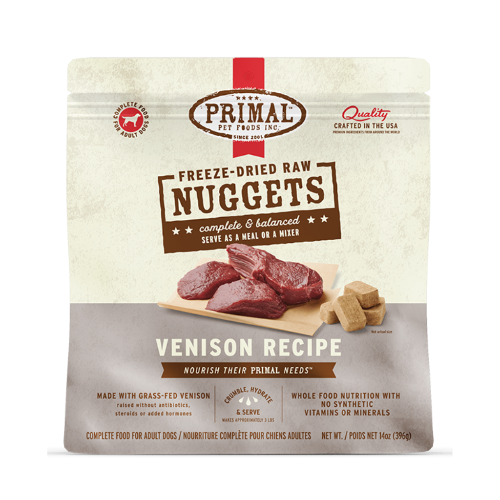 Primal Dog Freeze-Dried Venison Nuggets