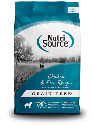 NutriSource Dog Grain Free Chicken & Peas