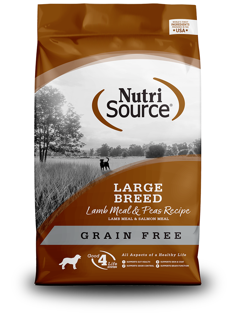 NutriSource Dog Grain Free Large Breed Lamb Meal & Peas