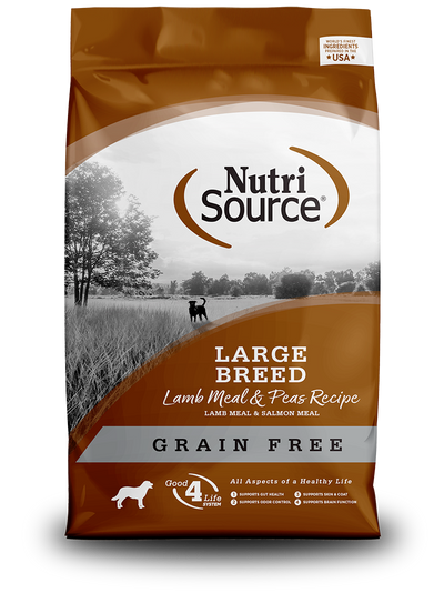 NutriSource Dog Grain Free Large Breed Lamb Meal & Peas