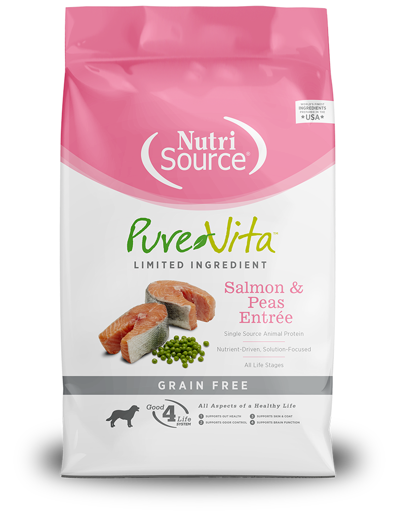 NutriSource Dog PureVita GF Salmon & Peas