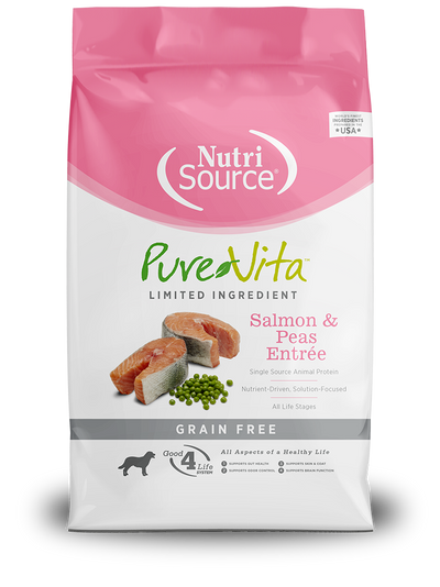 NutriSource Dog PureVita GF Salmon & Peas