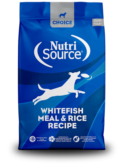 NutriSource Dog Choice Whitefish Meal & Rice