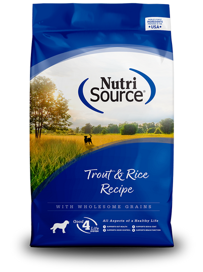 NutriSource Dog Trout & Rice
