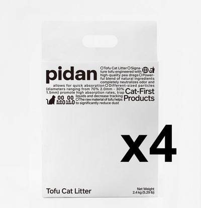 Pidan Original Tofu Cat Litter 9.6Kg in 4 x 2.4 Kg bags case