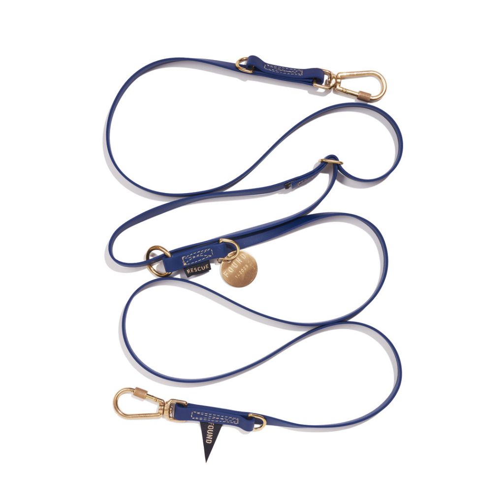 Water Resistant Adjustable Leash - Navy
