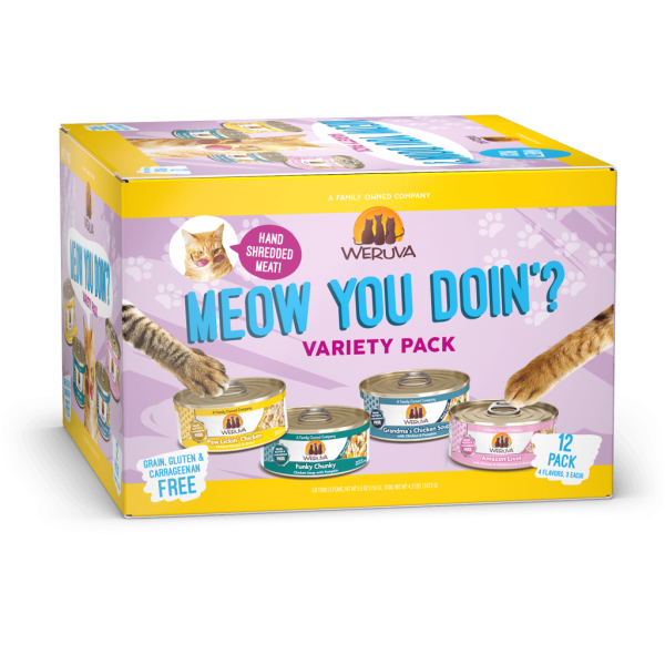 Weruva Meow You Doin' Variety Pack for Cats 12 x 5.5oz cans