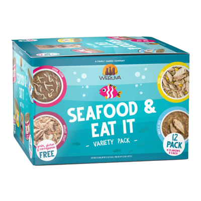 Weruva Seafood and Eat It! Variety Pack for Cats 12 x 5.5oz cans