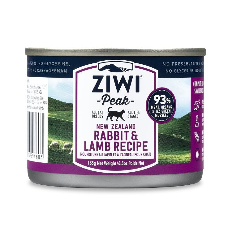 Ziwi Peak Moist Rabbit & Lamb For Cats 12 6.6 oz. cans