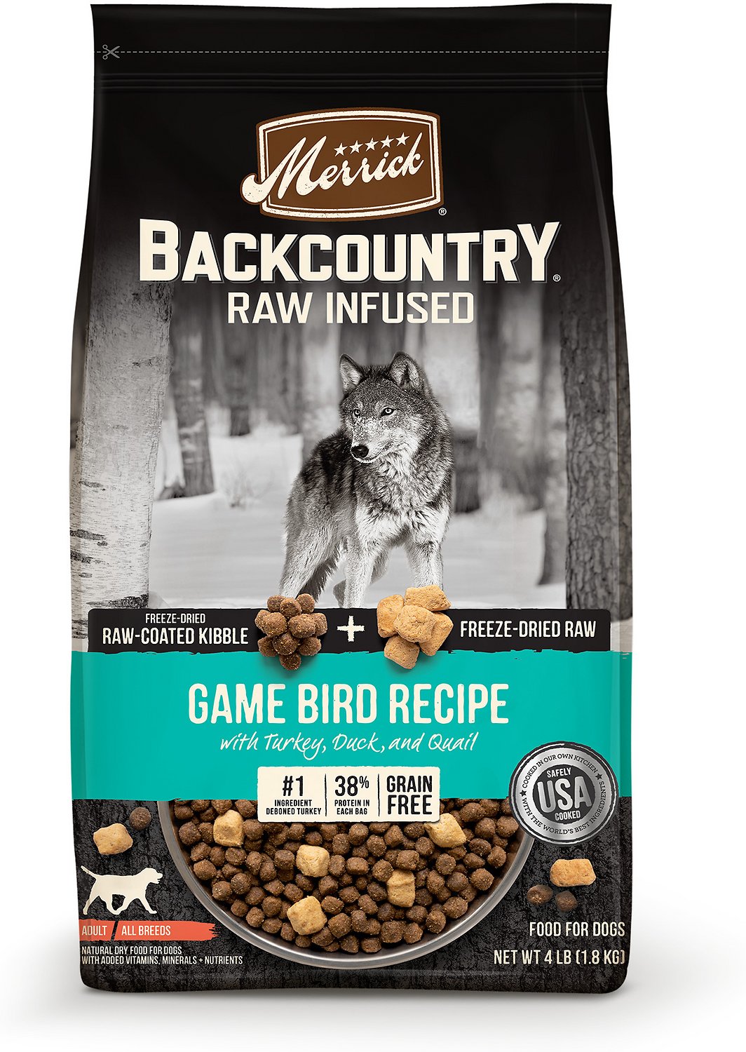 Merrick Backcountry Raw Infused Game Bird Recipe Dry Dog Food 20