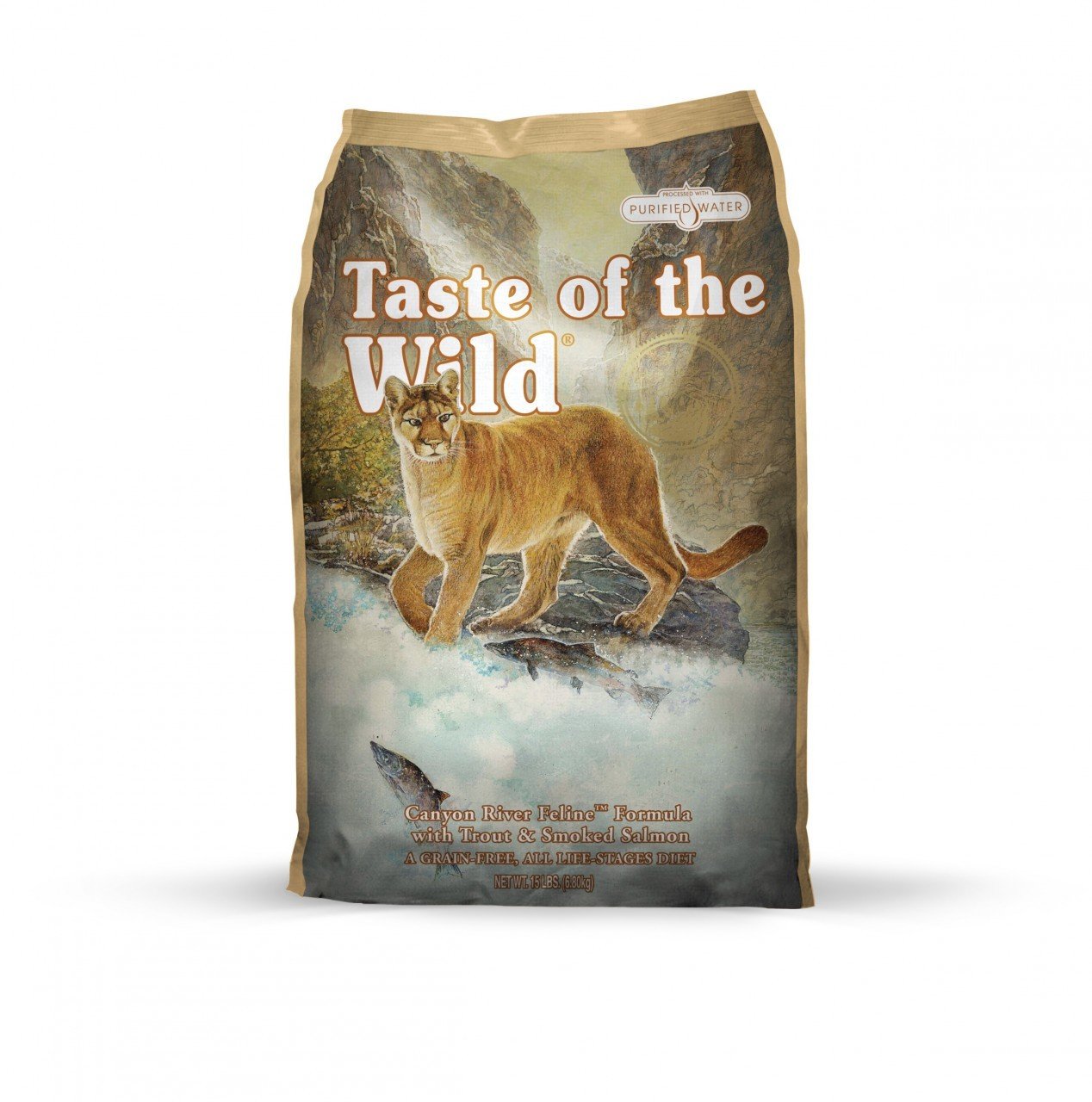 Taste of the Wild Canyon River Feline Formula with Trout & Smoked Salmon 15 lbs. bag