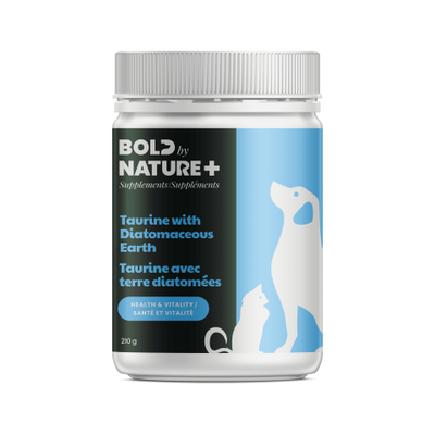 Bold by Nature Supplements Taurine & Diatomaceous Earth Cardio Health for Dogs or Cats 210g