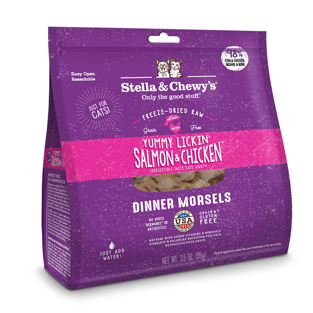 Stella & Chewy's Yummy Lickin’ Salmon & Chicken Freeze-Dried 18 oz