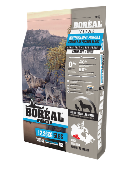 BORÉAL VITAL ALL BREED Whitefish Meal - GRAIN FREE for dogs 25 lbs.