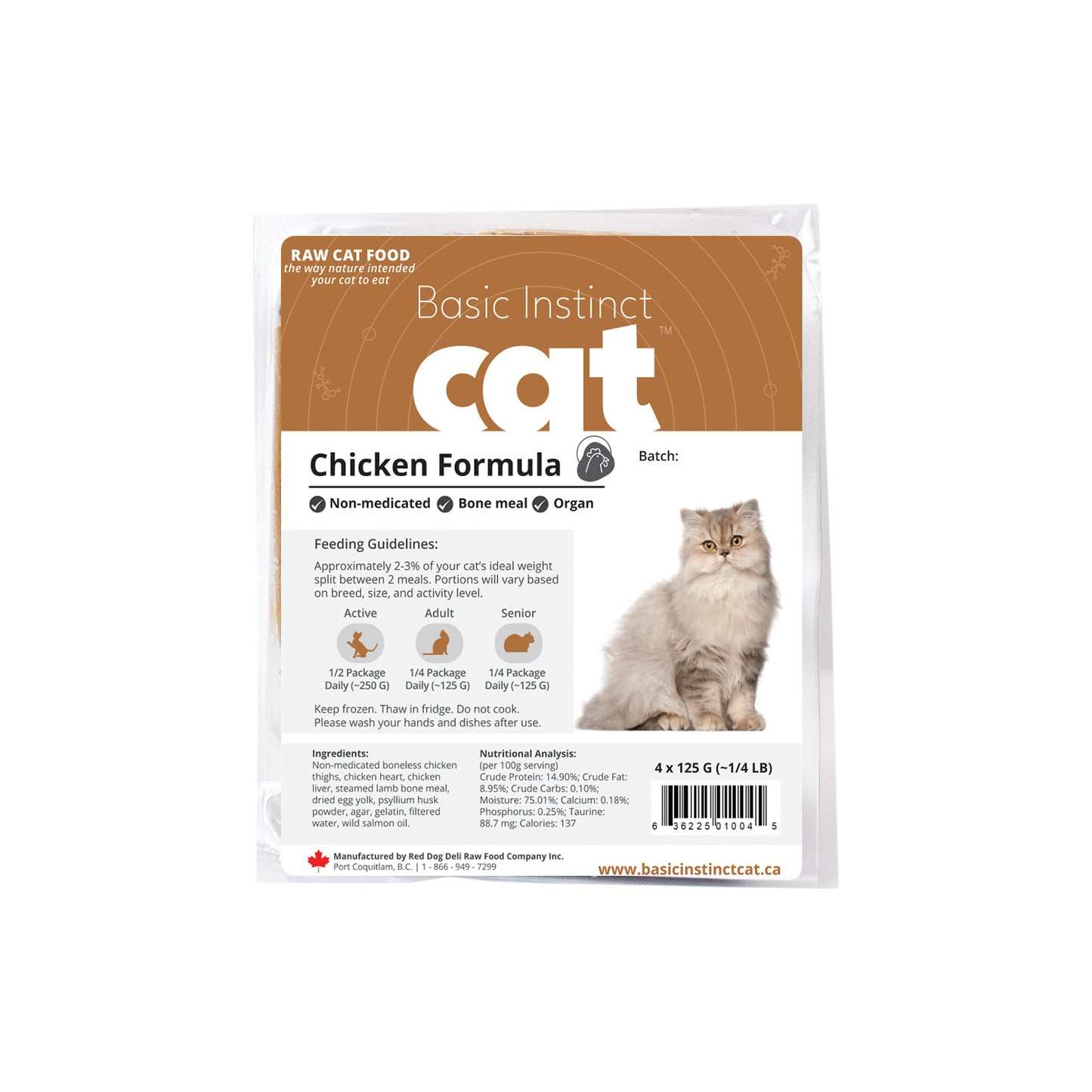 Basic Instinct - Non-Medicated Chicken for Cats
