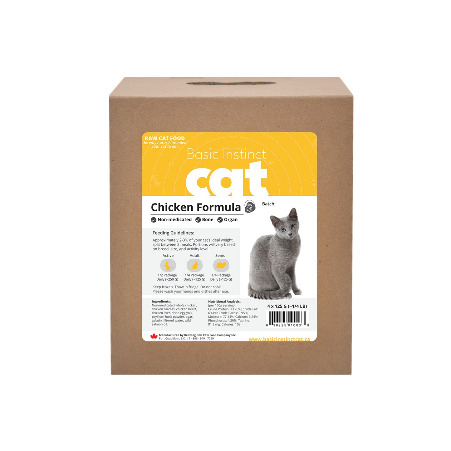 Basic Instinct - Non-Medicated Chicken for Cats