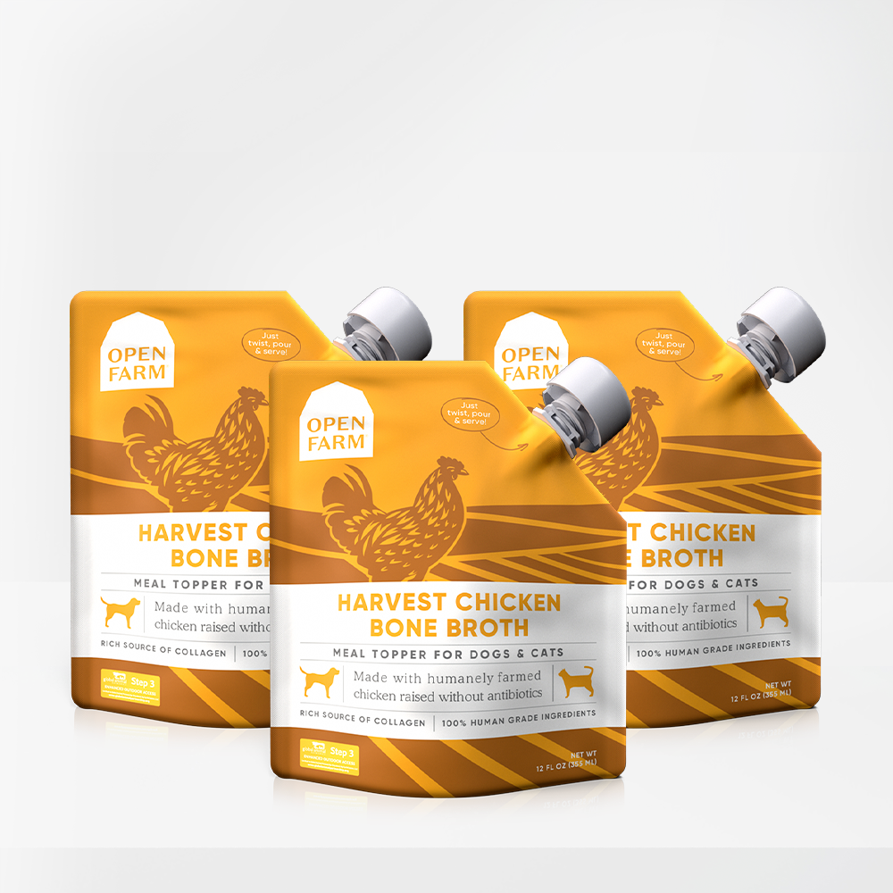 Open Farm Chicken Bone Broth Topper for Cat and Dogs