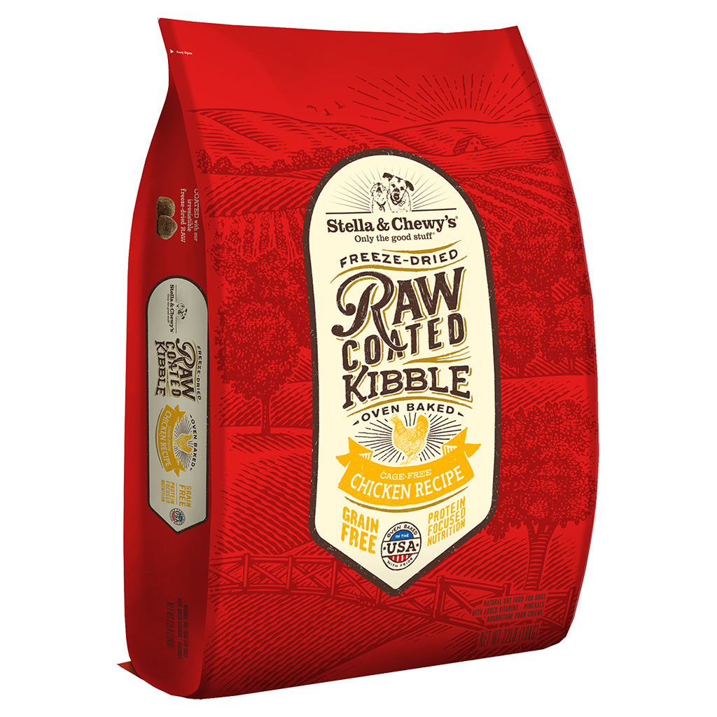 Stella & Chewy's Raw Coated Kibble Cage-Free Chicken for dogs 22 lbs.